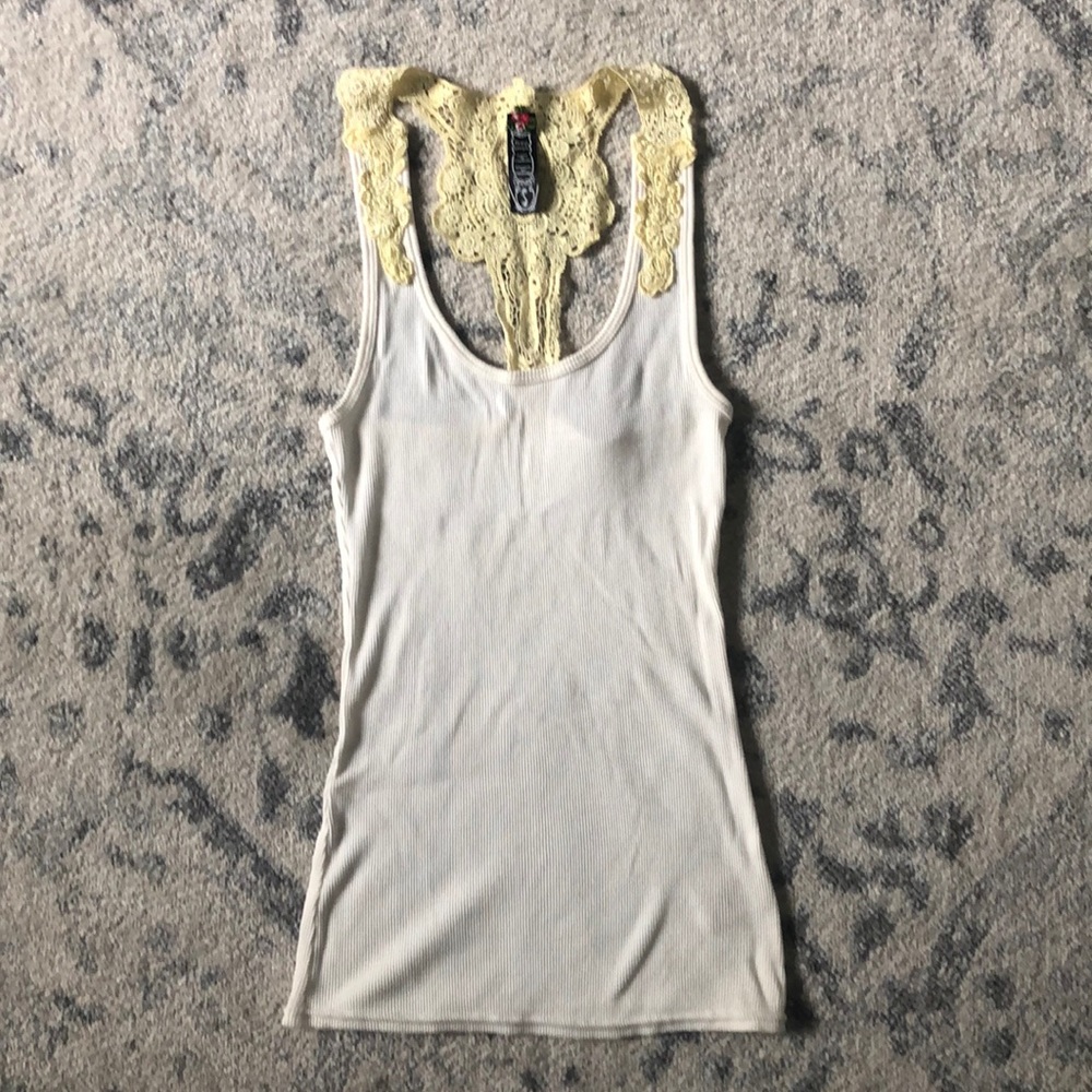 Free People Crochet Racerback Top